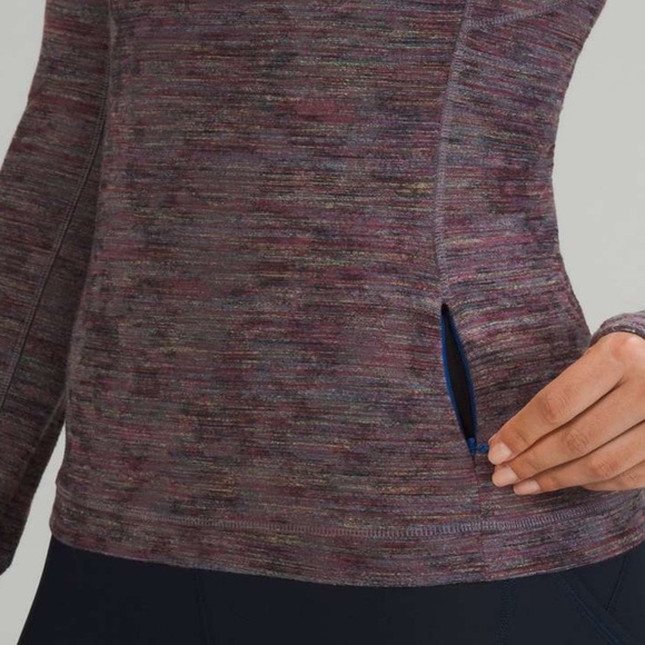 Lululemon Its Rulu Run Half-Zip size 2Women's Multicolor Long Sleeve Top - Picture 3 of 13